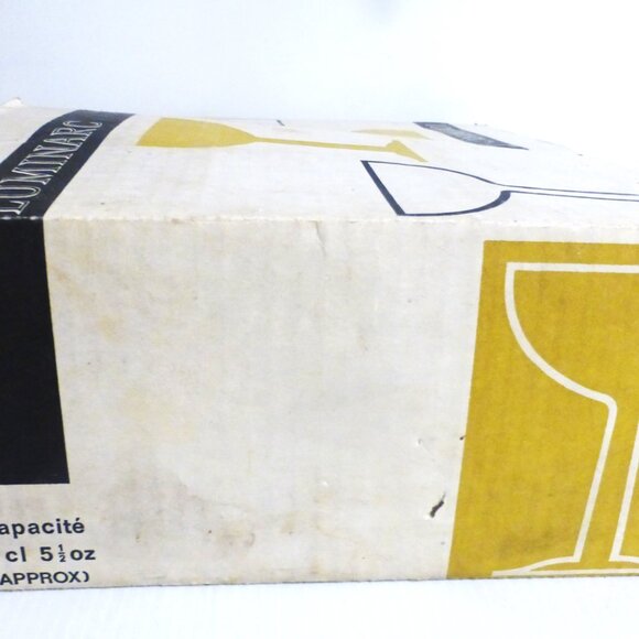 24pc Luminarc GOBLET Glasses Verre a Pied Tulipe FRANCE Vintage Glass Wine - Picture 2 of 15